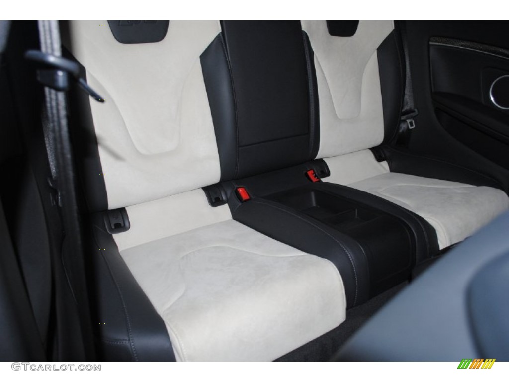 Black/Silver Silk Nappa Leather/Alcantara Interior 2011 Audi S5 4.2 FSI quattro Coupe Photo #77940111