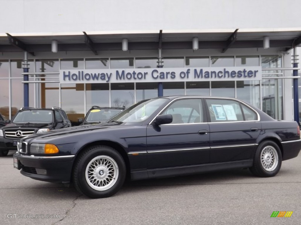 1998 7 Series 740iL Sedan - Orient Blue Metallic / Sand photo #1