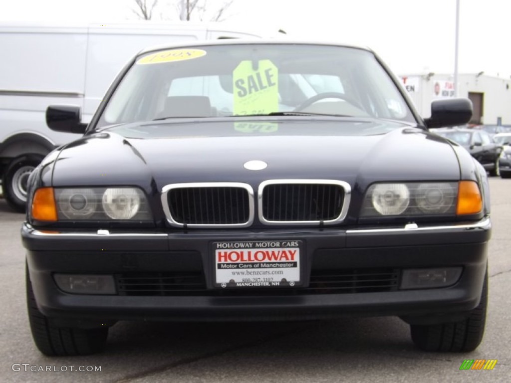 1998 7 Series 740iL Sedan - Orient Blue Metallic / Sand photo #2