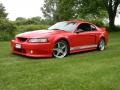 2002 Torch Red Ford Mustang Roush Stage 3 Coupe  photo #1