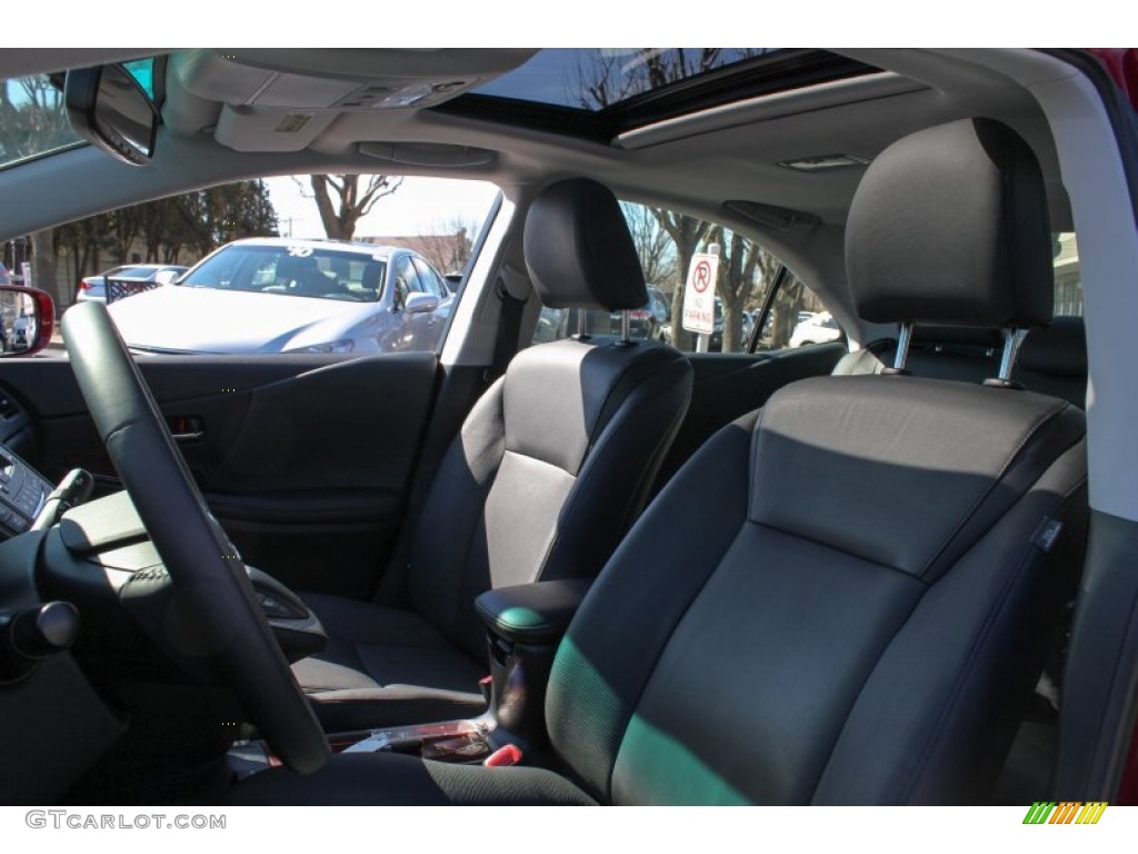 2010 HS 250h Hybrid Premium - Matador Red Mica / Black photo #12