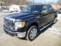 2011 Tuxedo Black Metallic Ford F150 XLT SuperCrew 4x4  photo #3