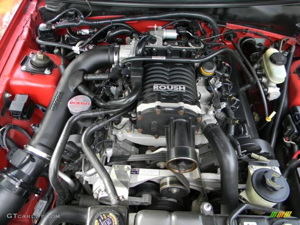2002 Ford Mustang Roush Stage 3 Coupe 4.6 Liter Roush Supercharged SOHC 16-Valve V8 Engine Photo #77942031