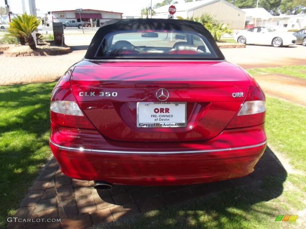 2008 CLK 350 Cabriolet - Mars Red / Stone photo #4