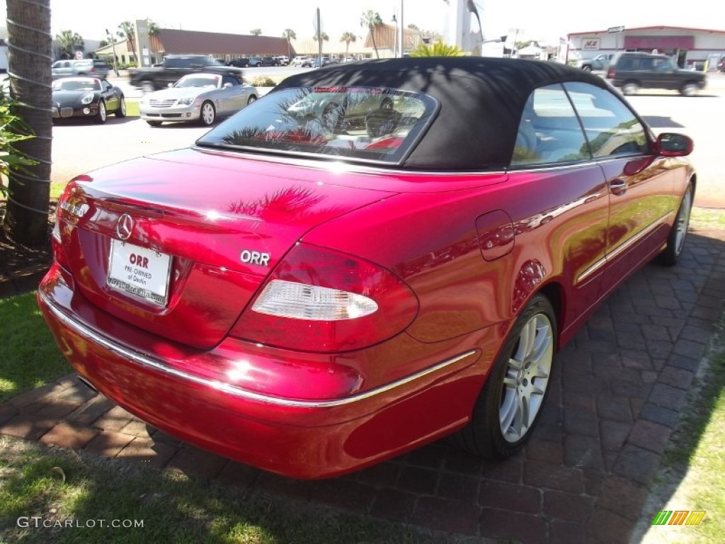 2008 CLK 350 Cabriolet - Mars Red / Stone photo #5