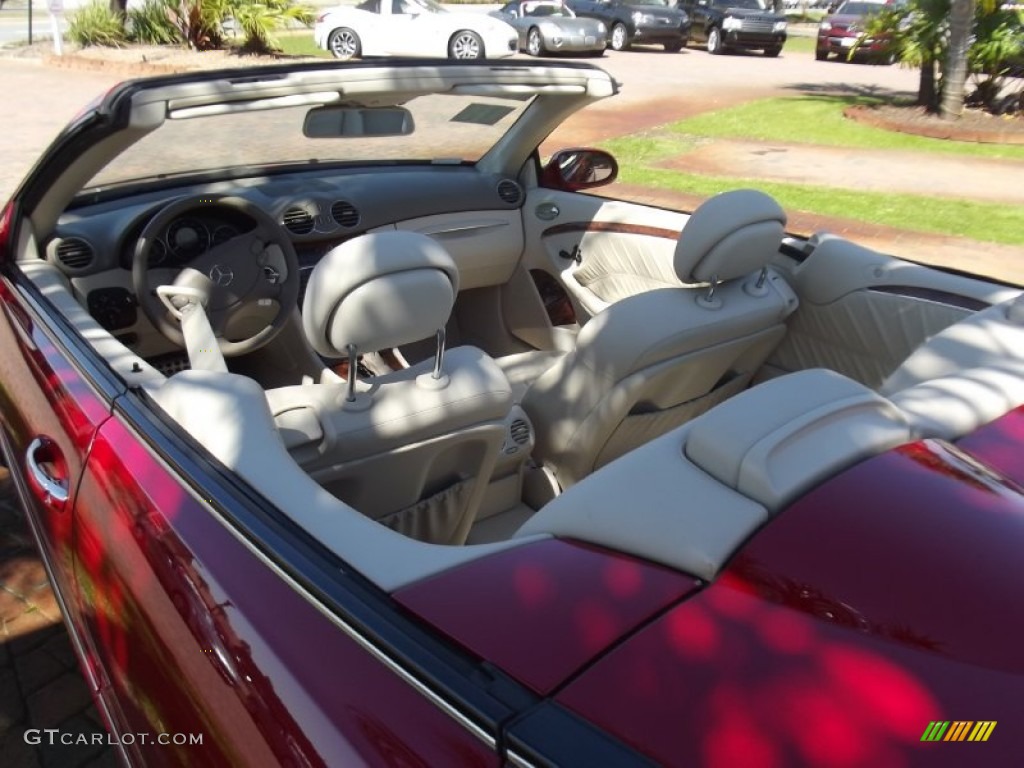 2008 CLK 350 Cabriolet - Mars Red / Stone photo #22