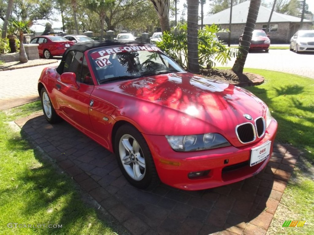 2002 Z3 2.5i Roadster - Bright Red / Dream Red photo #7
