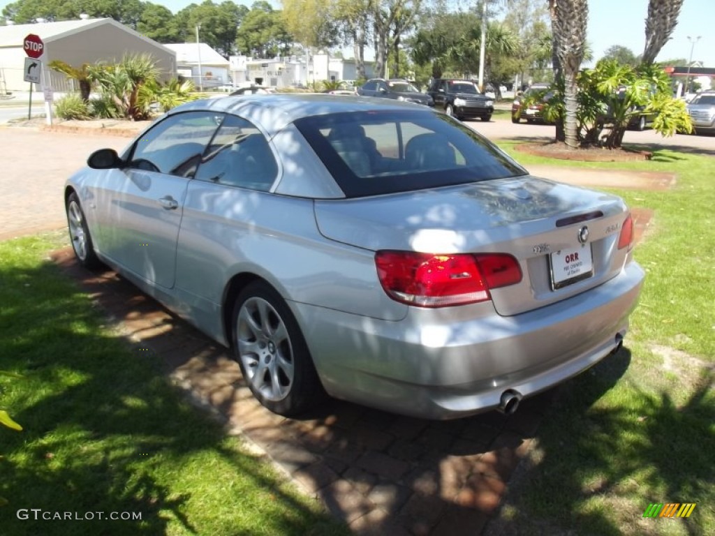 2009 3 Series 335i Convertible - Titanium Silver Metallic / Grey photo #3