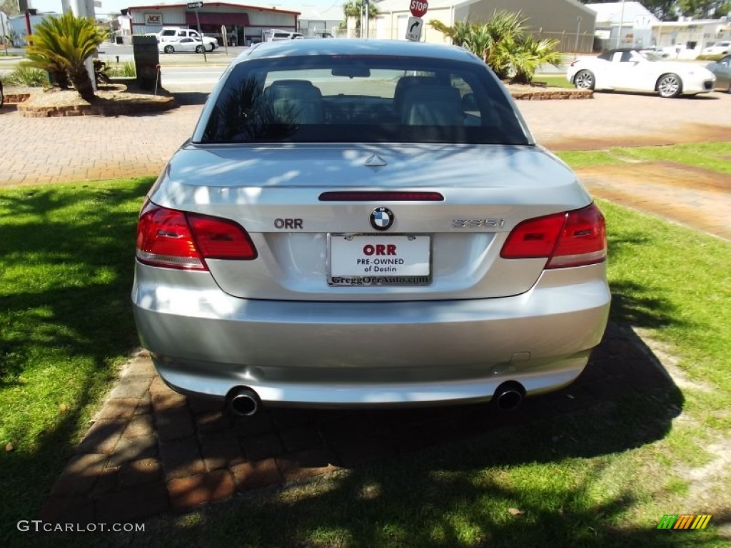 2009 3 Series 335i Convertible - Titanium Silver Metallic / Grey photo #4