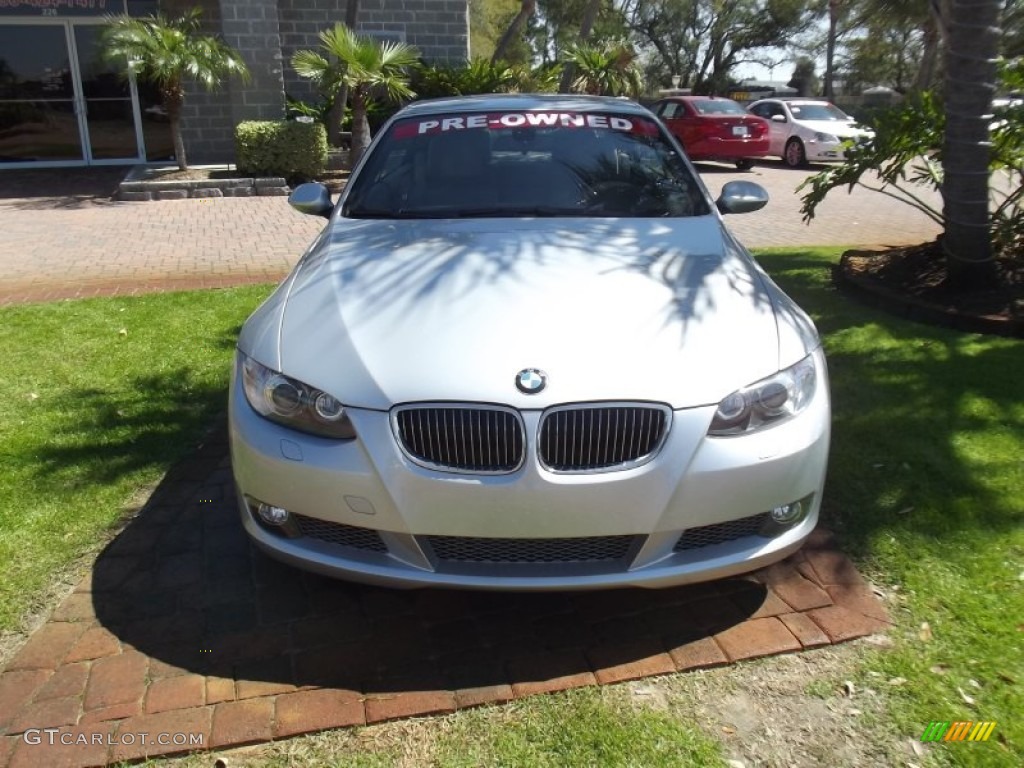 2009 3 Series 335i Convertible - Titanium Silver Metallic / Grey photo #9
