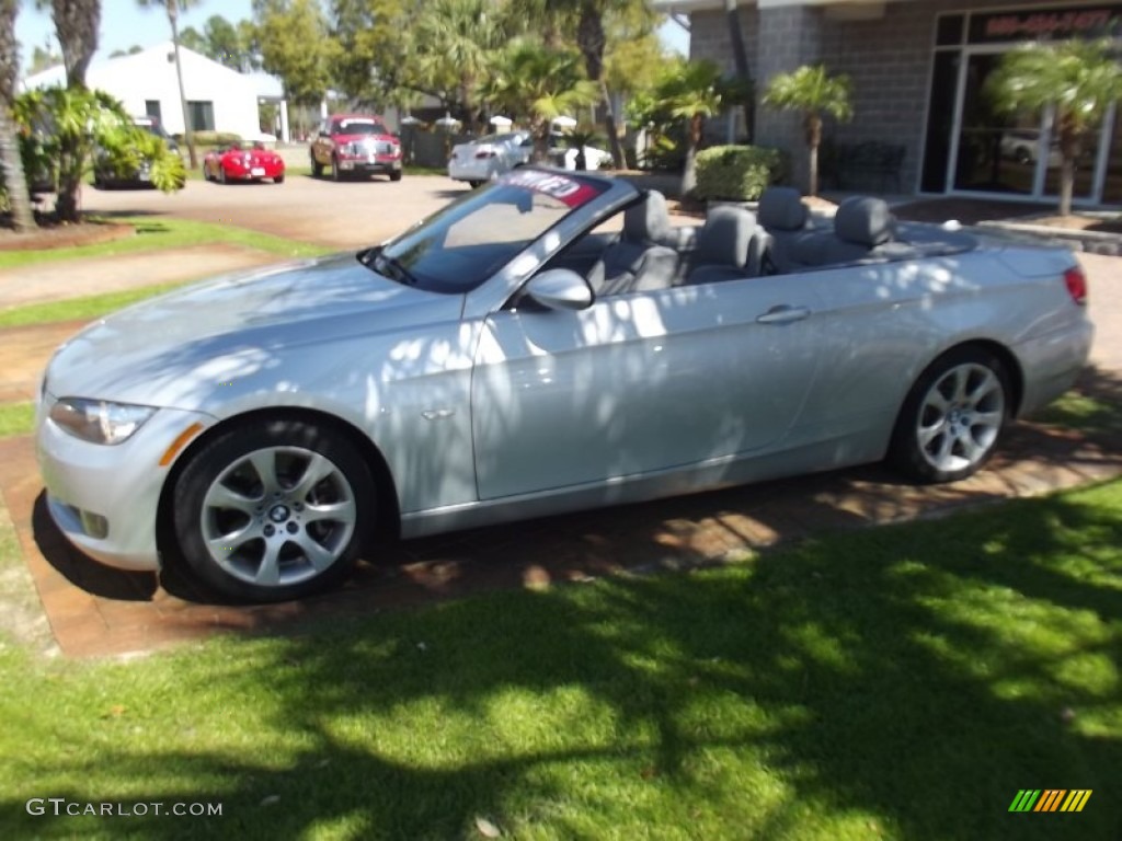 2009 3 Series 335i Convertible - Titanium Silver Metallic / Grey photo #21