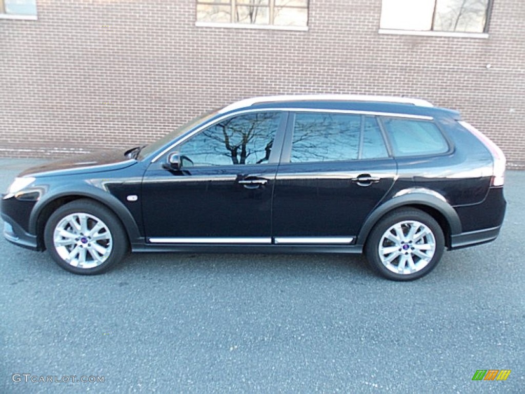 Jet Black Metallic 2010 Saab 9-3 X XWD Wagon Exterior Photo #77944647