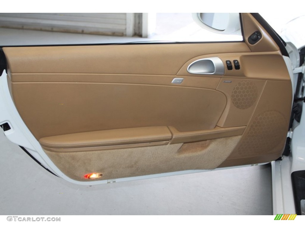 2006 Porsche Cayman S Sand Beige Door Panel Photo #77944828