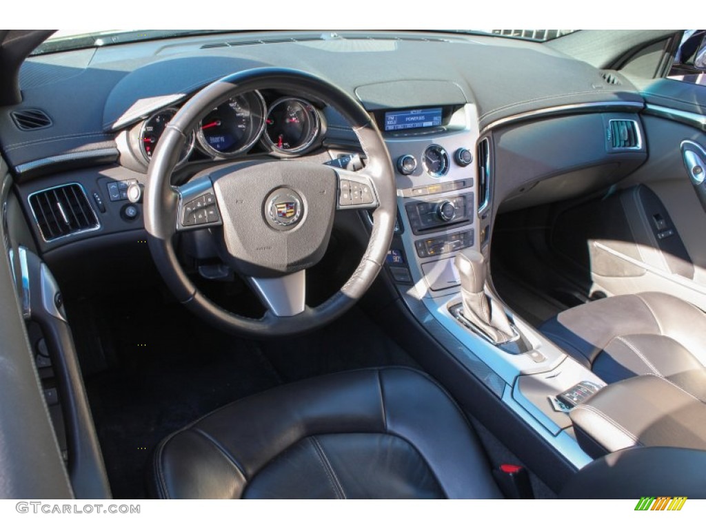 Ebony Interior 2011 Cadillac CTS 4 AWD Coupe Photo #77946776