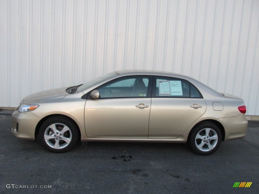 Sandy Beach Metallic 2012 Toyota Corolla LE Exterior Photo #77947108