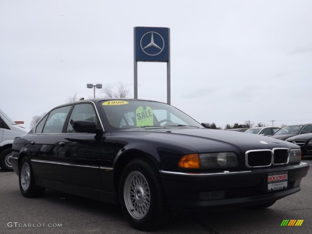1998 7 Series 740iL Sedan - Orient Blue Metallic / Sand photo #3