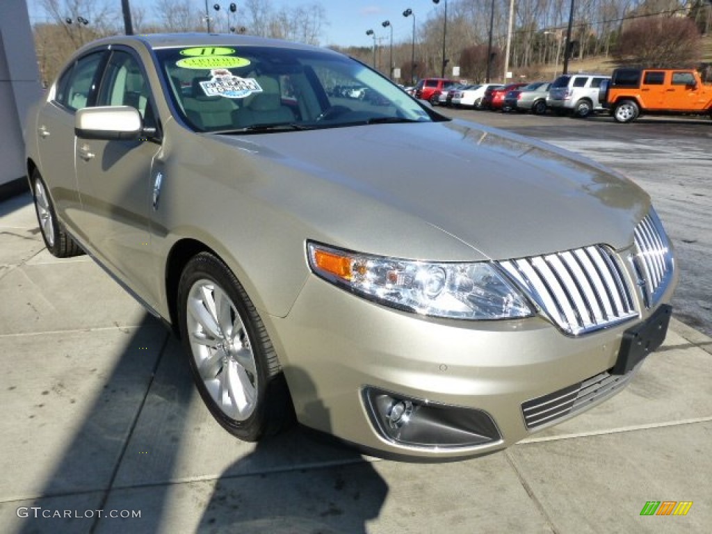 Gold Leaf Metallic 2011 Lincoln MKS EcoBoost AWD Exterior Photo #77950244
