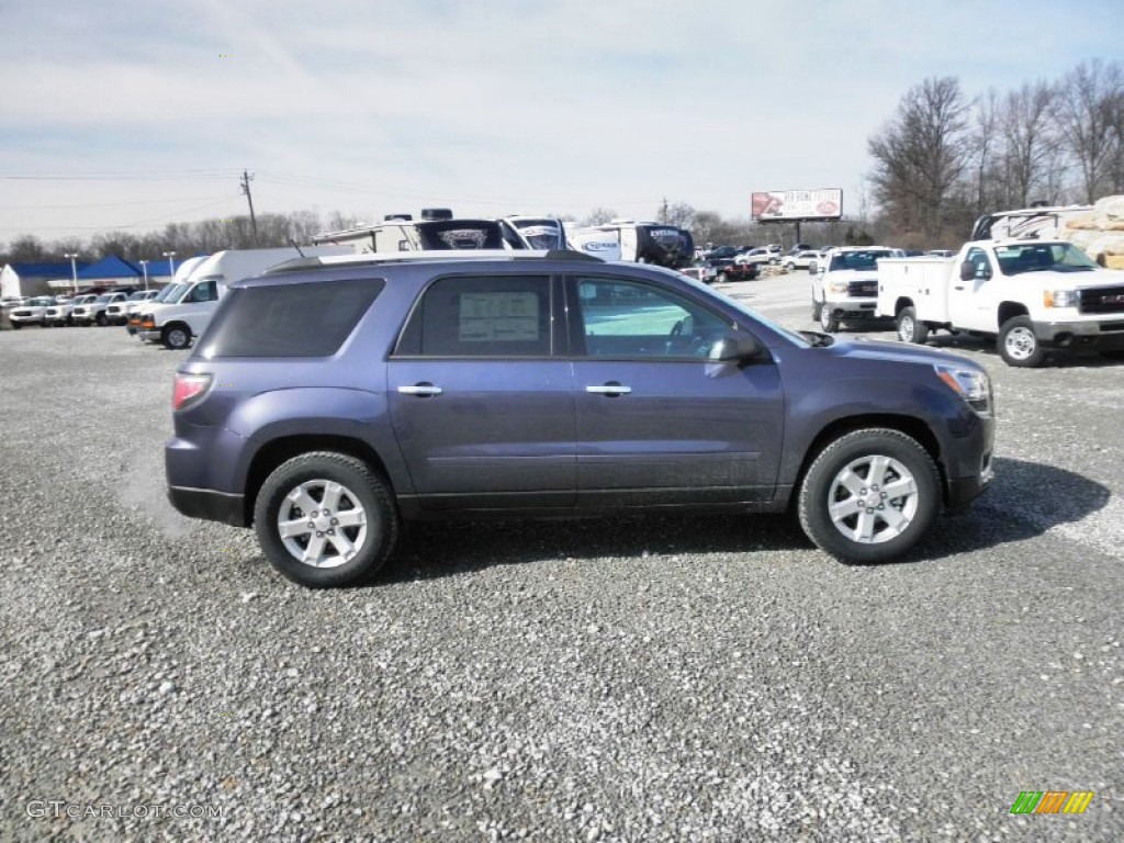 2013 Acadia SLE - Atlantis Blue Metallic / Ebony photo #1