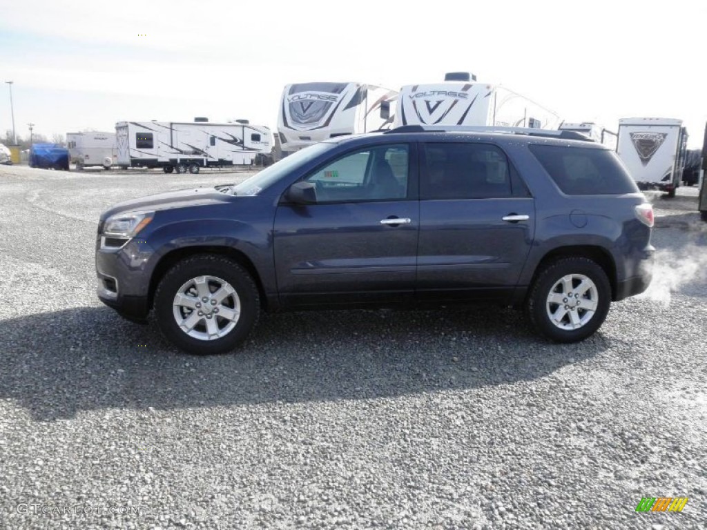 2013 Acadia SLE - Atlantis Blue Metallic / Ebony photo #4