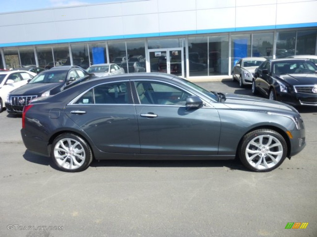 Thunder Gray ChromaFlair 2013 Cadillac ATS 3.6L Performance AWD Exterior Photo #77951172