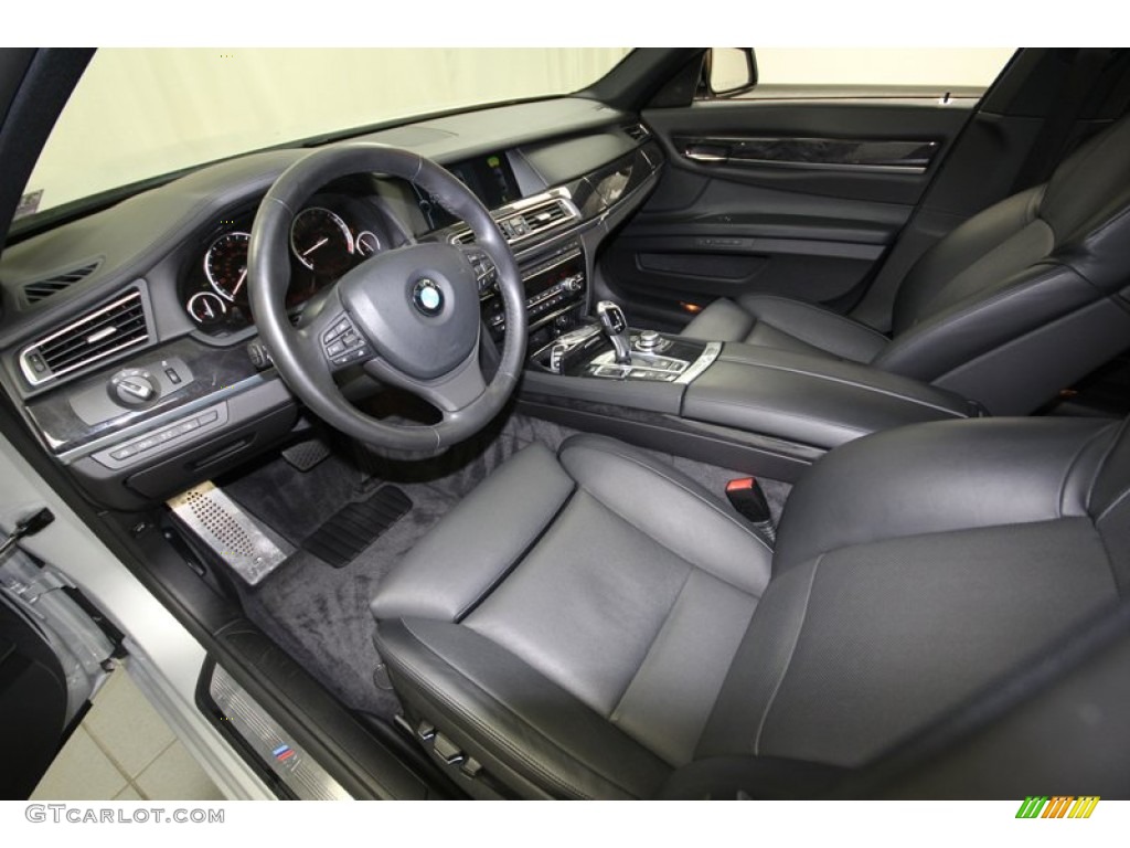 Black Interior 2011 BMW 7 Series 750Li Sedan Photo #77951466