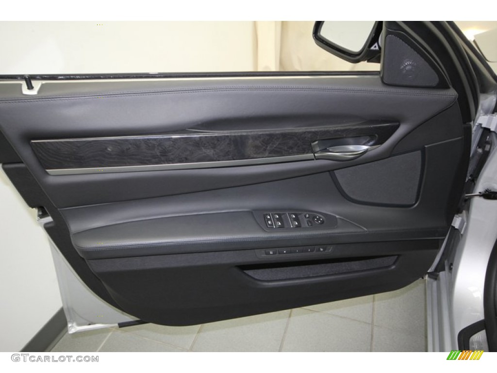 2011 BMW 7 Series 750Li Sedan Black Door Panel Photo #77951499