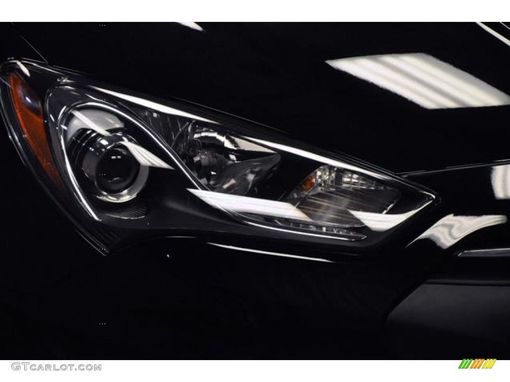 2013 Genesis Coupe 2.0T - Black Noir Pearl / Black Cloth photo #5
