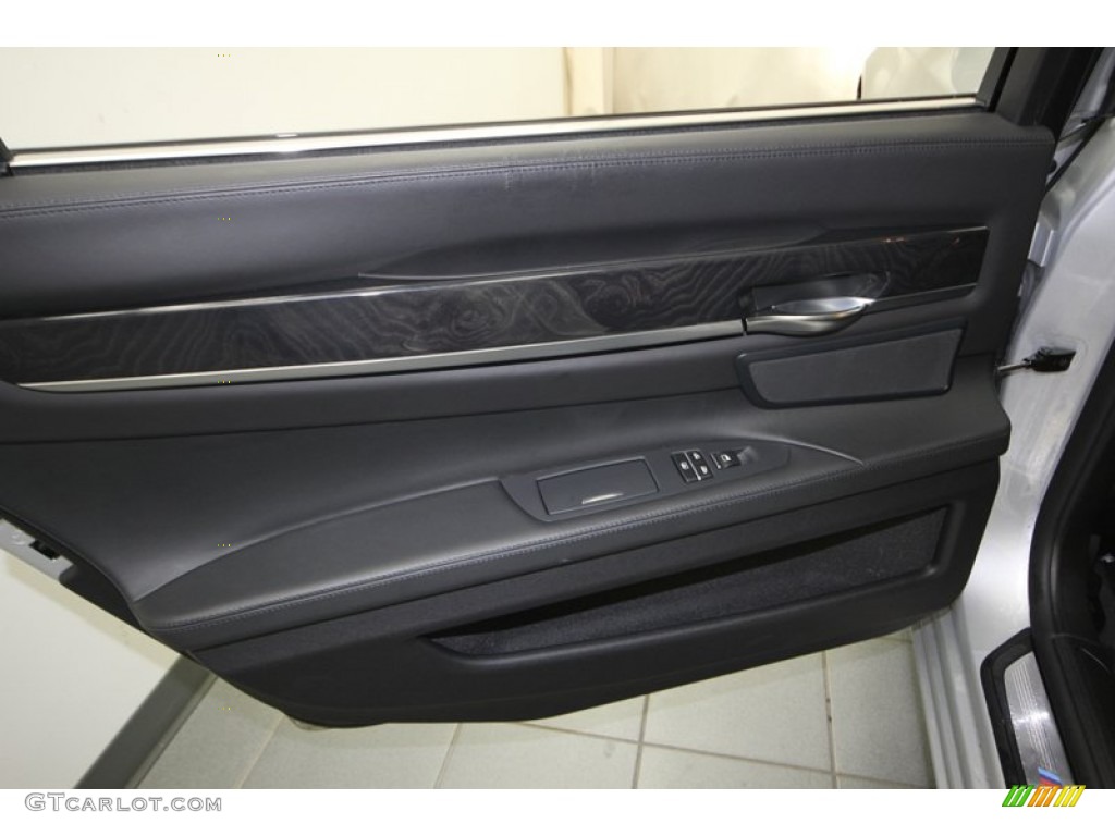 2011 BMW 7 Series 750Li Sedan Black Door Panel Photo #77951820