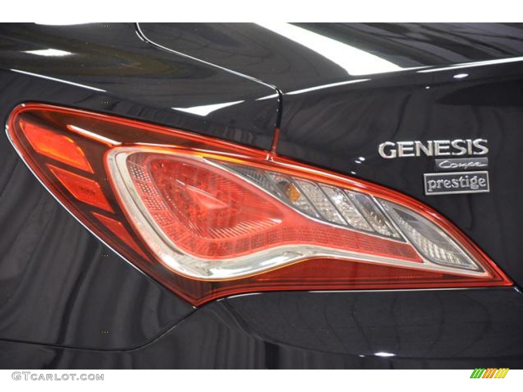 2013 Genesis Coupe 2.0T - Black Noir Pearl / Black Cloth photo #19