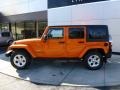 Crush Orange 2013 Jeep Wrangler Unlimited Sahara 4x4 Exterior