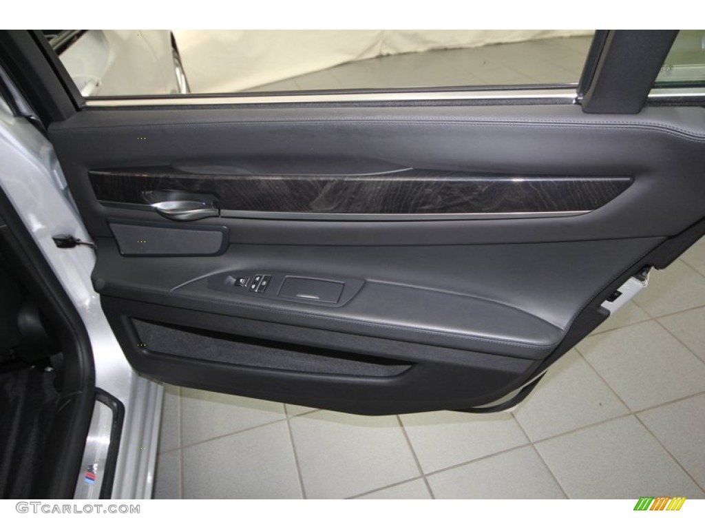 2011 BMW 7 Series 750Li Sedan Black Door Panel Photo #77952081