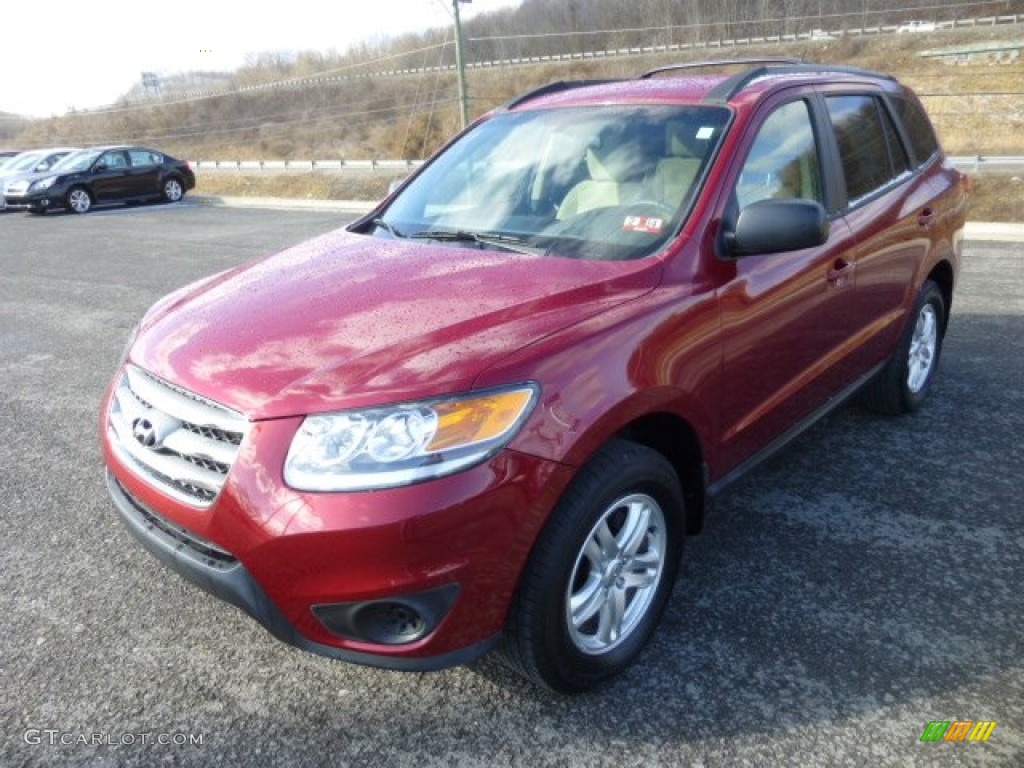 Sierra Red 2012 Hyundai Santa Fe GLS AWD Exterior Photo #77952416