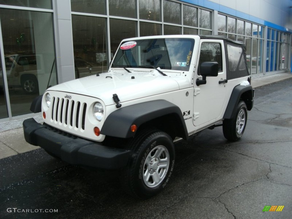 Stone White 2008 Jeep Wrangler X 4x4 Exterior Photo #77952900