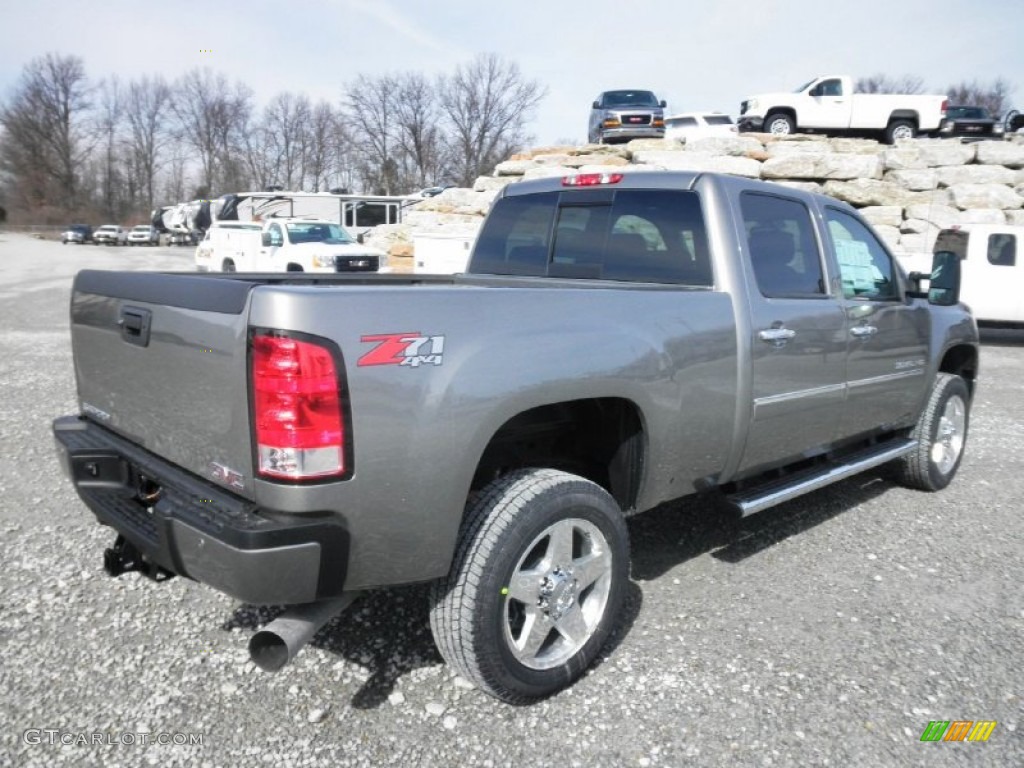 Steel Gray Metallic 2013 GMC Sierra 2500HD Denali Crew Cab 4x4 Exterior Photo #77953763