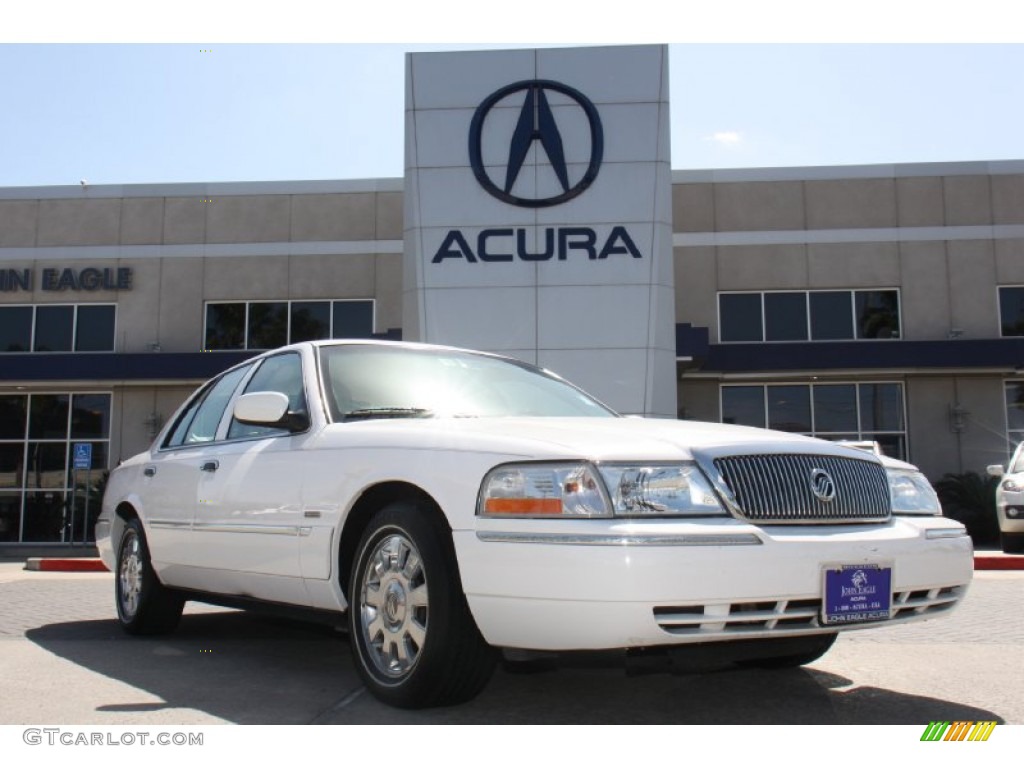 2005 Grand Marquis Ultimate Edition - Vibrant White / Medium Parchment photo #1