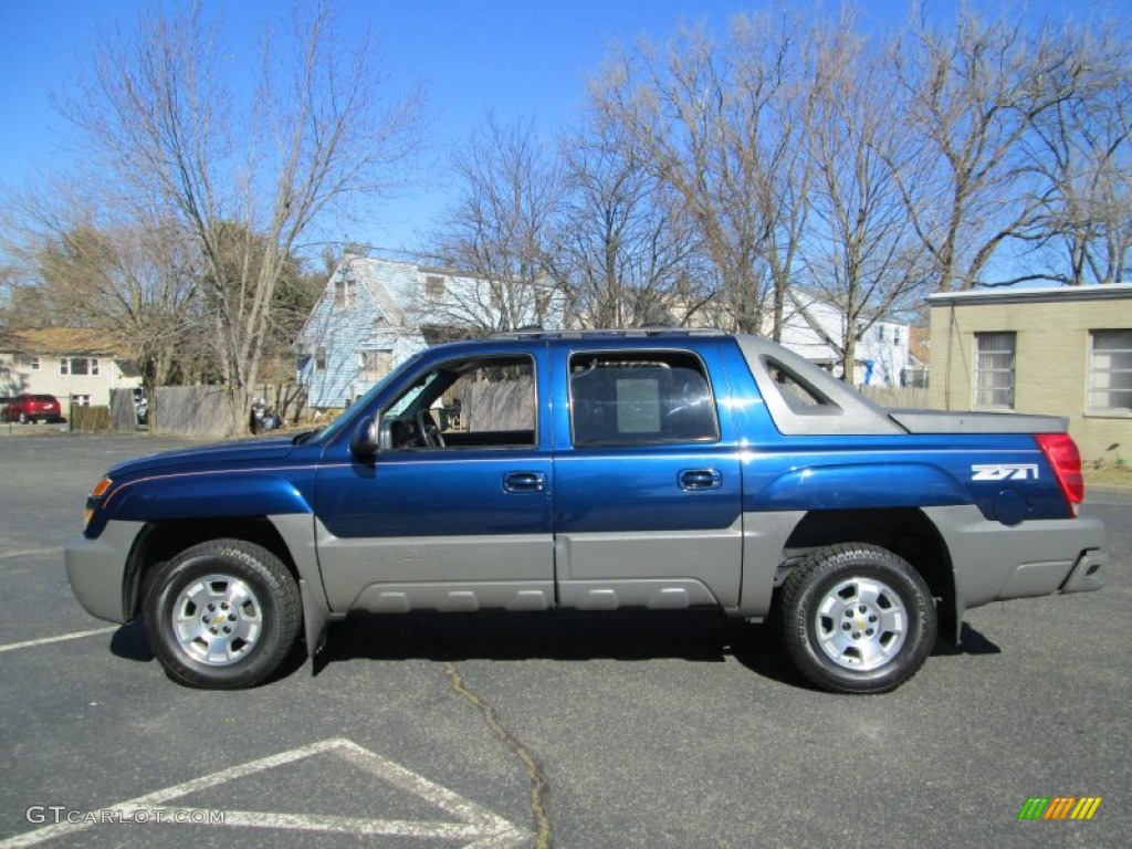Indigo Blue Metallic 2002 Chevrolet Avalanche Z71 4x4 Exterior Photo #77954658