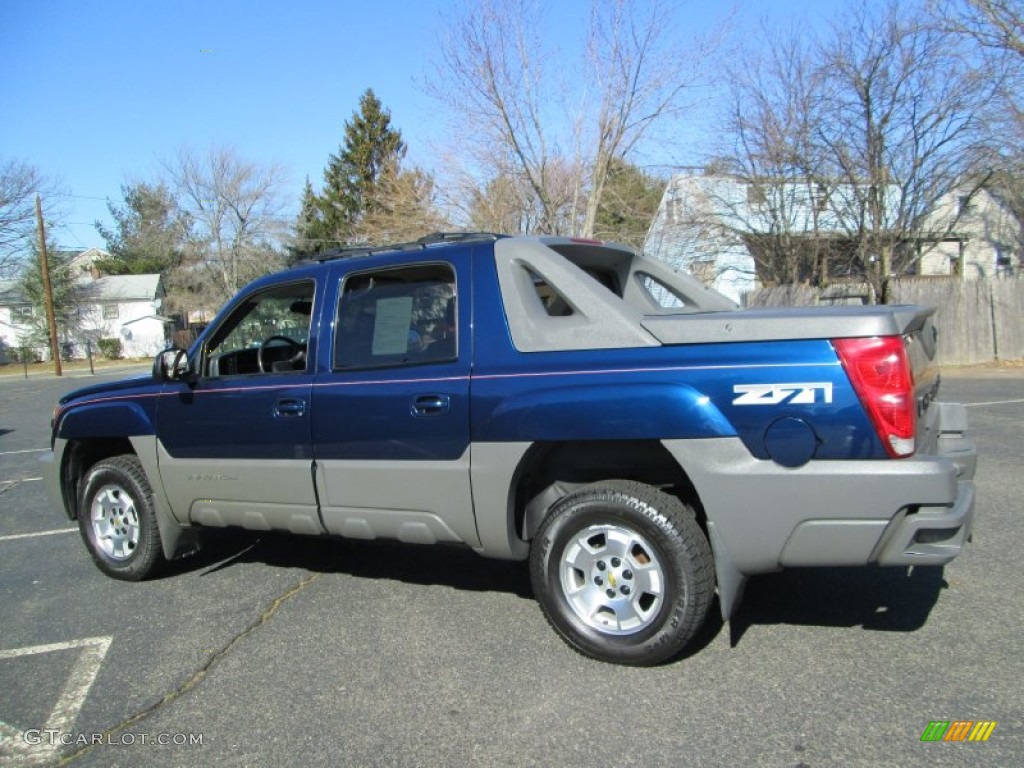 Indigo Blue Metallic 2002 Chevrolet Avalanche Z71 4x4 Exterior Photo #77954679