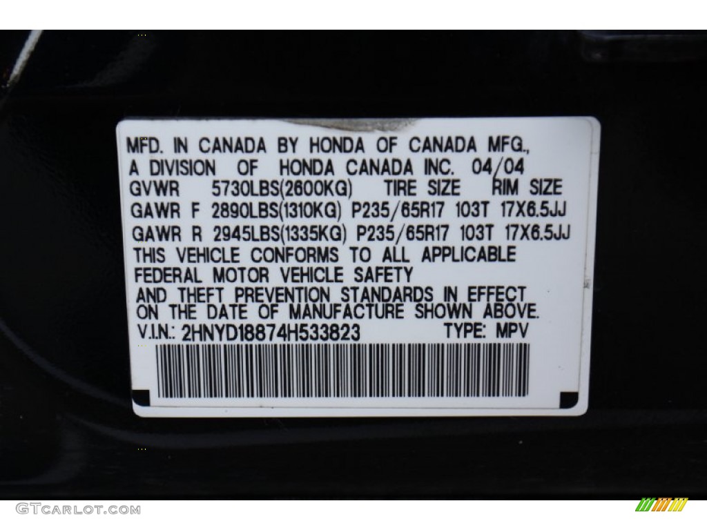 2004 MDX Touring - Nighthawk Black Pearl / Saddle photo #38