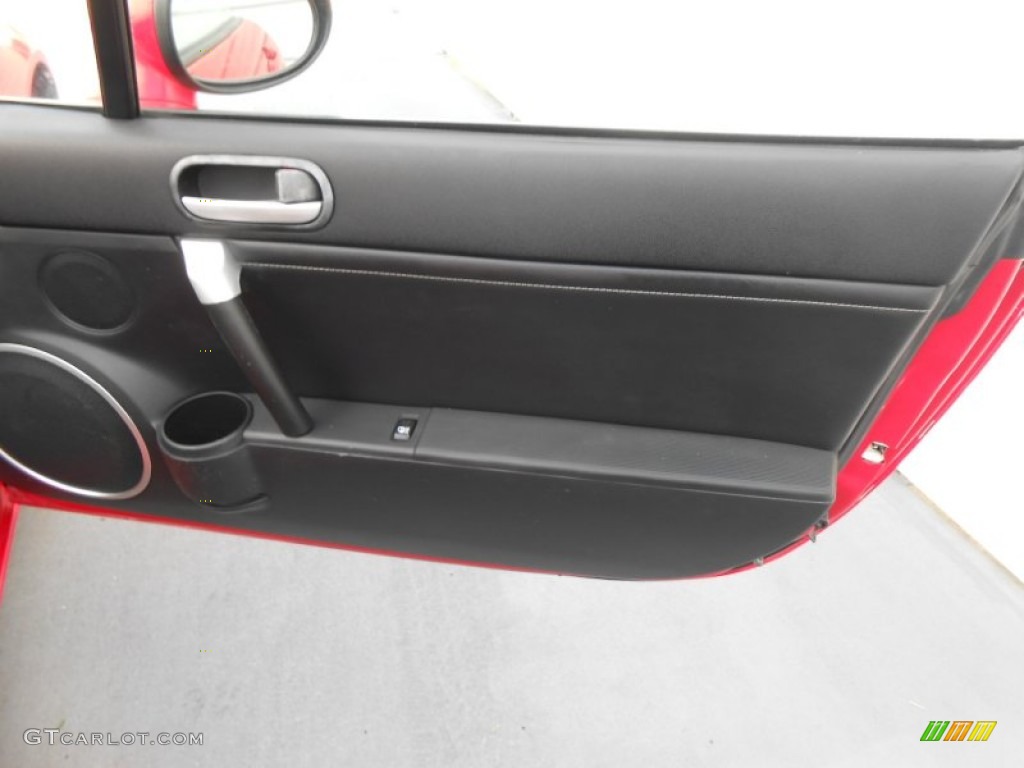 2007 Mazda MX-5 Miata Grand Touring Roadster Black Door Panel Photo #77955838