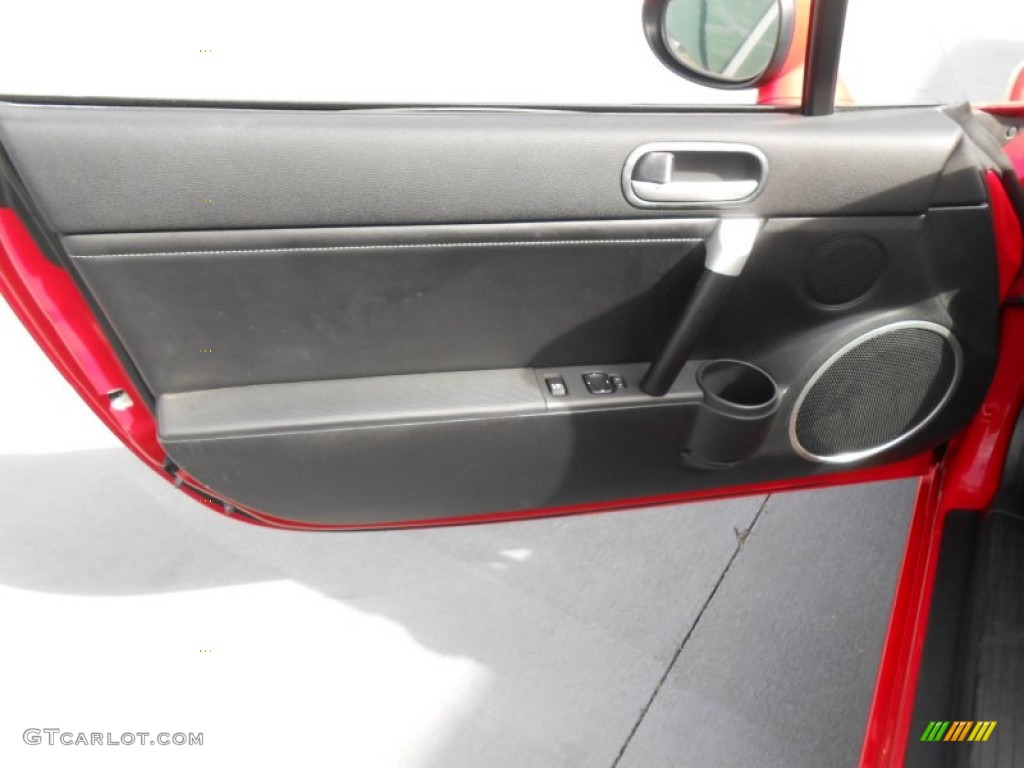 2007 Mazda MX-5 Miata Grand Touring Roadster Black Door Panel Photo #77955879