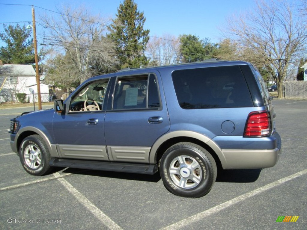 2003 Expedition Eddie Bauer 4x4 - Medium Wedgewood Blue Metallic / Medium Parchment photo #4