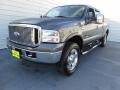 2006 Dark Shadow Gray Metallic Ford F250 Super Duty Lariat Crew Cab 4x4  photo #7