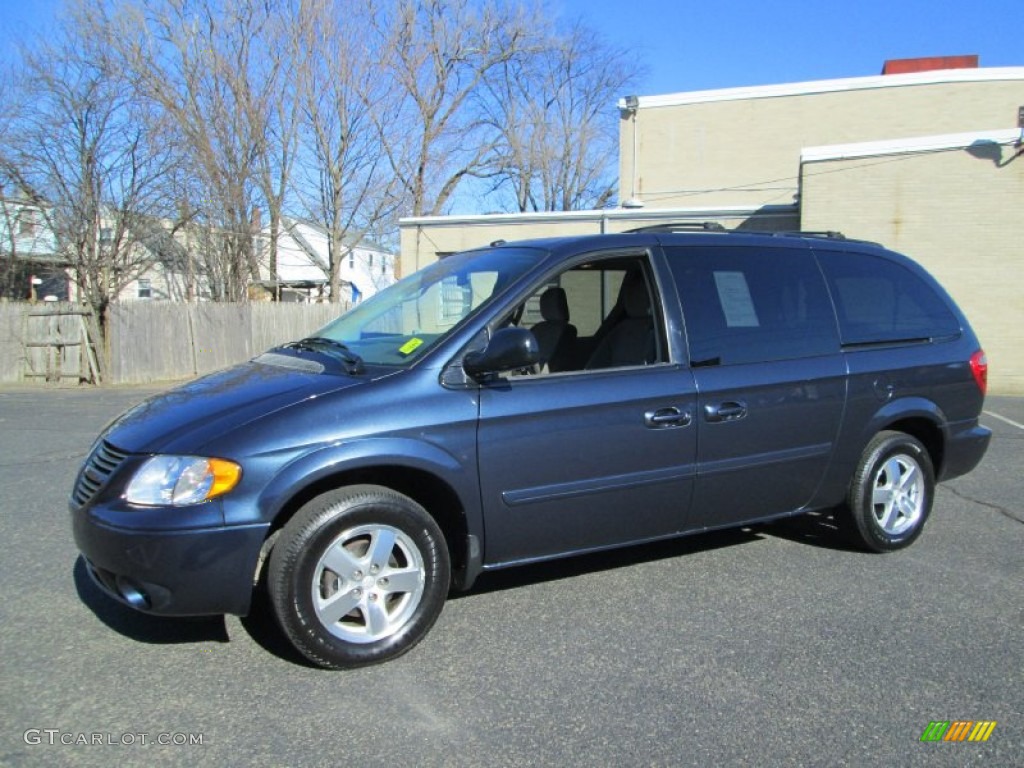 Modern Blue Pearl 2007 Dodge Grand Caravan SXT Exterior Photo #77956448