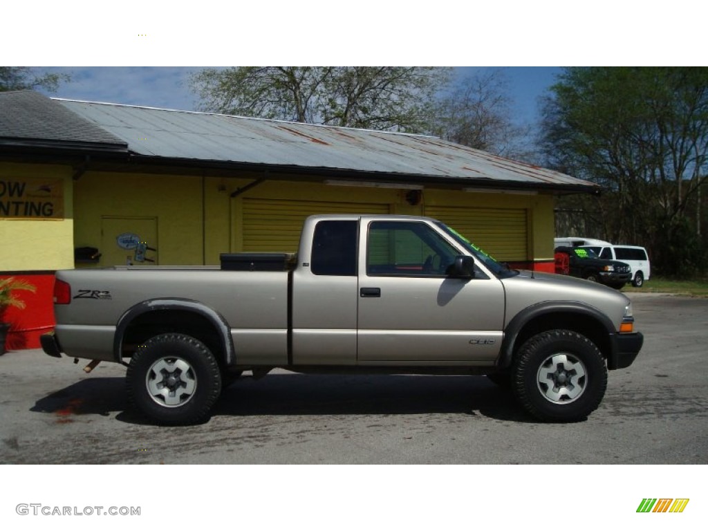 Light Pewter Metallic 1999 Chevrolet S10 LS Extended Cab 4x4 Exterior Photo #77958376