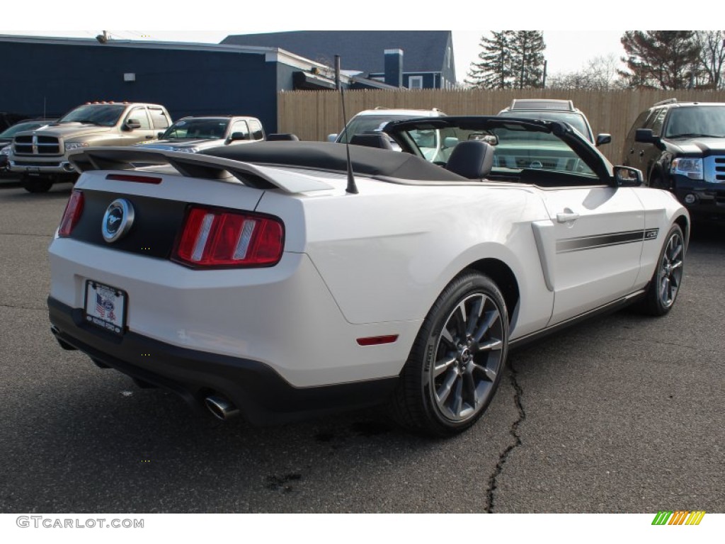 2011 Mustang GT/CS California Special Convertible - Performance White / Charcoal Black photo #6