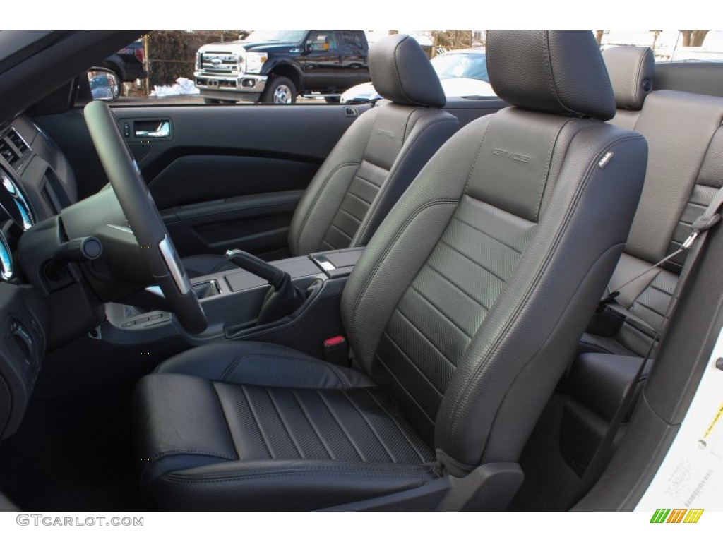 Charcoal Black Interior 2011 Ford Mustang GT/CS California Special Convertible Photo #77958605