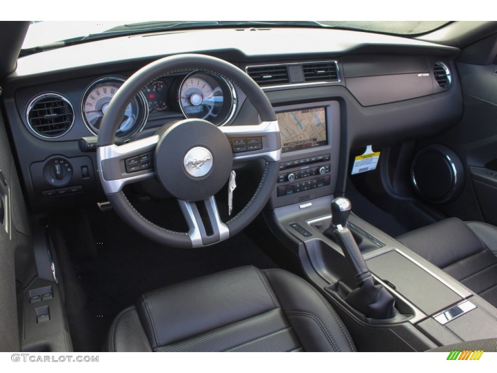 Charcoal Black Interior 2011 Ford Mustang GT/CS California Special Convertible Photo #77958663