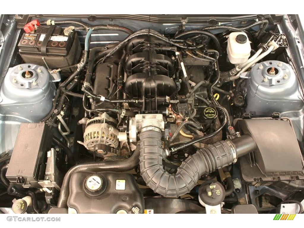 2007 Mustang V6 Premium Convertible - Windveil Blue Metallic / Light Graphite photo #22