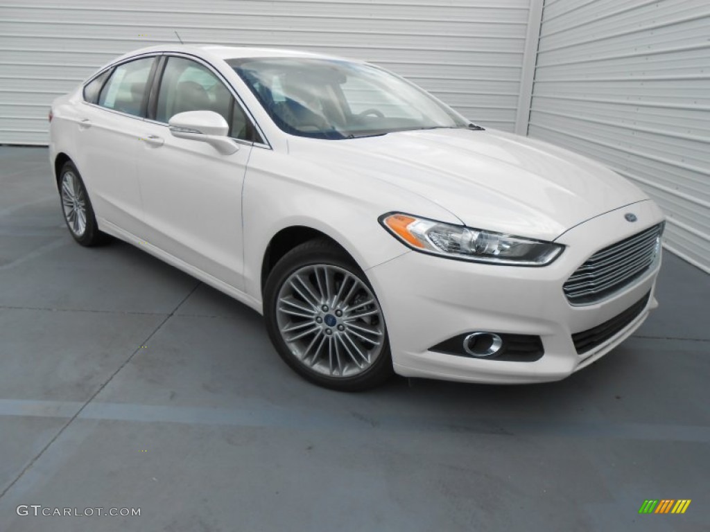 White Platinum Metallic Tri-coat 2013 Ford Fusion SE 1.6 EcoBoost Exterior Photo #77959704