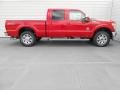 2013 Vermillion Red Ford F250 Super Duty Lariat Crew Cab 4x4  photo #3